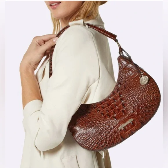 NWOT BRAHMIN SMALL BEKKA SHOULDER BAG HANDBAG PECAN MELBOURNE Retail $295 - Picture 13 of 13